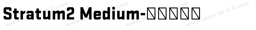 Stratum2 Medium字体转换